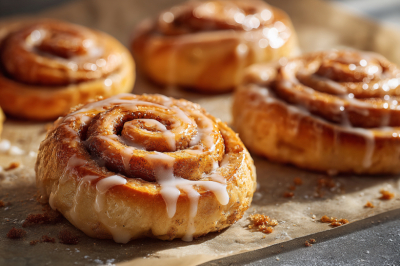 Готовое тесто и корица: булочки к чаю за полчаса &mdash; проще не бывает