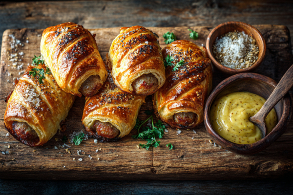 Эти сосиски в тесте &mdash; идеальный перекус для весенних пикников. Ароматные, с хрустящей корочкой и пикантной горчичной заправкой