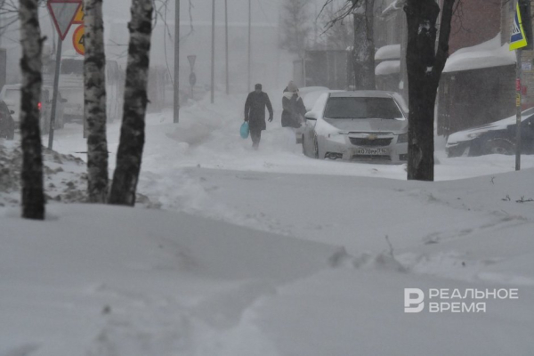 Снежный циклон принесет в Татарстан метели