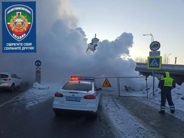 Движение по улице Вишневского частично ограничено из-за аварии на теплотрассе