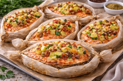 Пасхальный ужин без мяса:&nbsp;порционные лодочки с форелью и овощами в духовке &mdash; просто и вкусно