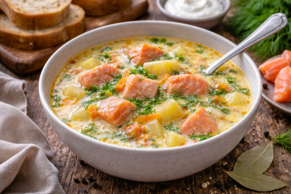 Супчик из пачки малосольной рыбки: просто и вкусно &mdash; нежный сливочный обед за 20 минут